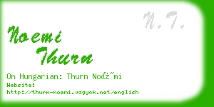 noemi thurn business card